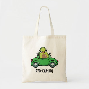 Avo-car-do Grappige Avocado Woordspelingen Tote Bag