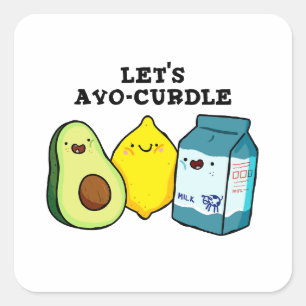 Avo-Curdle Funny Food Pun Sticker