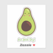 Avo Good Day Punny Avocado Cutout Sticker (Vel)