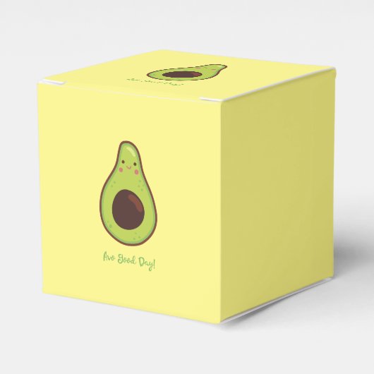 Avo Good Day Punny Avocado Party Bedankdoosjes (Voorkant Zijde)