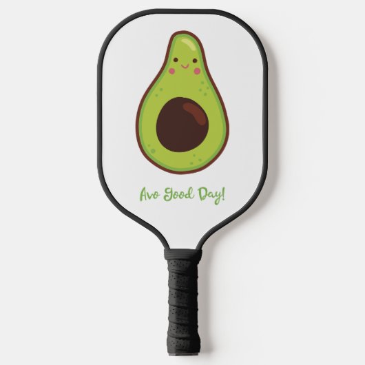 Avo Good Day Punny Avocado Pickleball Paddle (Voorkant)