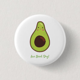 Avo Good Day Punny Avocado Ronde Button 3,2 Cm