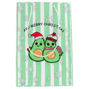 Avo Merry Christmas Funny Avocados Humor Medium Cadeauzakje