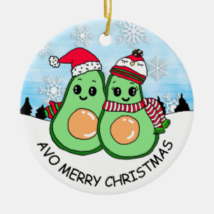 Avo Merry kerstnamado Humor Holiday Keramisch Ornament