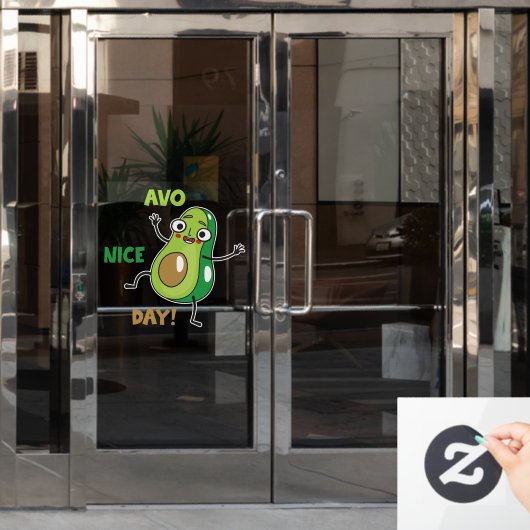 Avo Nice Dag Raamsticker (Kantoordeur)