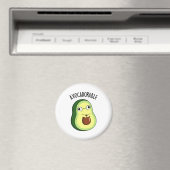 Avoc-schattig Funny Avocado Pun Magneet (Insitu (Vaatwasser))