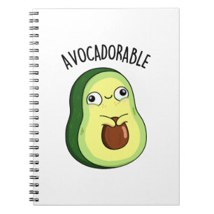 Avoc-schattig Funny Avocado Pun Notitieboek