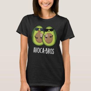 Avoca-broers Grappige Avocado Woordspeling Donkere T-shirt