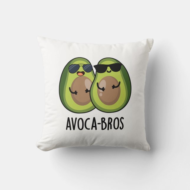 Avoca-bros Funny Avocado Pun Kussen (Voorkant)