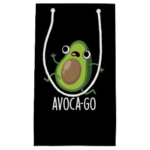 Avoca-go Funny Avocado Pun Dark BG Klein Cadeauzakje