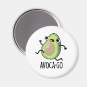 Avoca-go Grappige avocado woordspeling Magneet (Voorkant / Achterkant)
