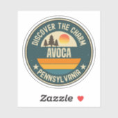 Avoca, Pennsylvania Sticker (Vel)