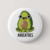 Avoca-tenen Grappige Avocado Puns Ronde Button 5,7 Cm (Voorkant)