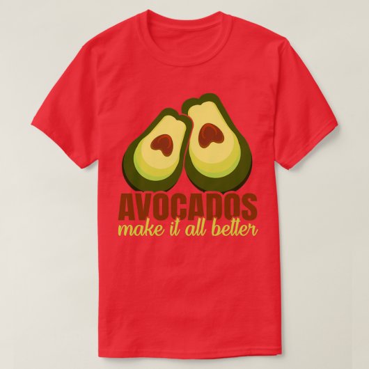 Avocado 4 t-shirt (Design voorkant)