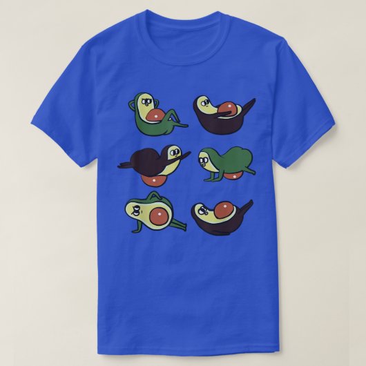 Avocado Abs Workout T-shirt (Design voorkant)