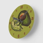 Avocado acrylic Wall klok (Hoek)