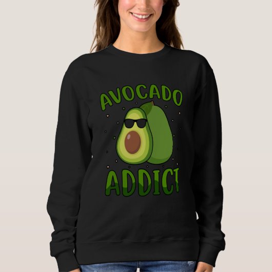 Avocado Addict Vegan Vegan Saying Trui (Voorkant)