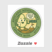 Avocado Adventurers Explore With Style Sticker (Vel)