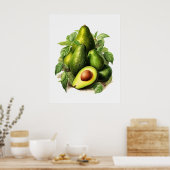 AVOCADO afdrukbaar Poster (Keuken)