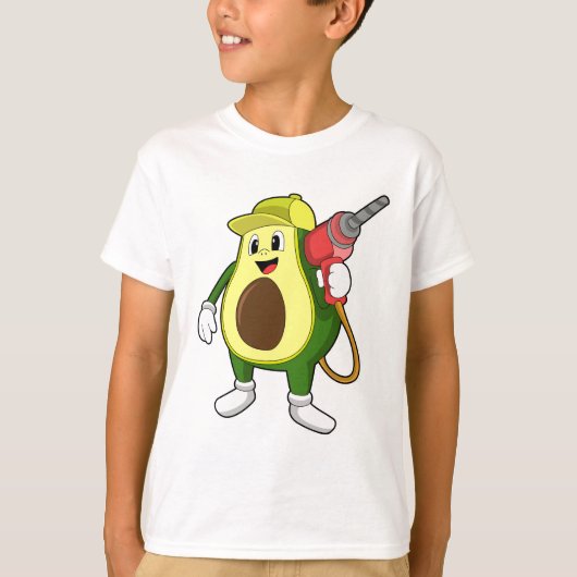 Avocado als ambachtsman met boor t-shirt (Voorkant)
