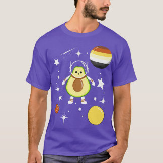 Avocado Astronaut Gay Beer Pride T-shirt