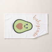 Avocado avec coeur Babycado pour un bébé (Serviette à main)