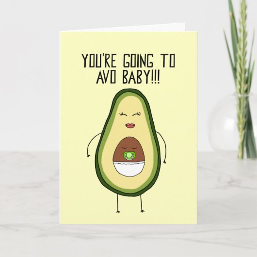 Avocado Baby Card Kaart (Voorkant)