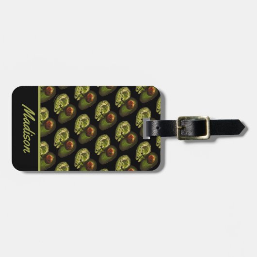 Avocado-Bagagelabel - Optionele personalisatie Bagagelabel (Voorkant horizontaal)