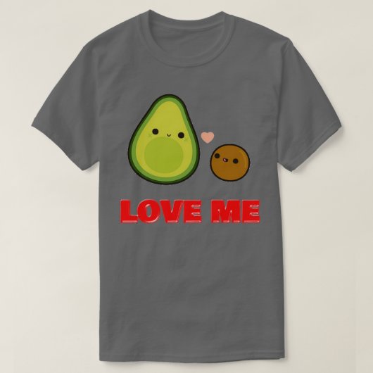 avocado bal houdt van me t-shirt (Design voorkant)