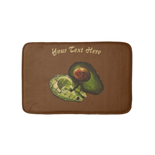 Avocado Bath Mat - Personaliseringsoptie (Voorkant)