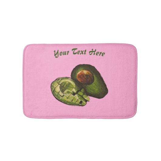 Avocado Bath Mat - Personaliseringsoptie (Voorkant)