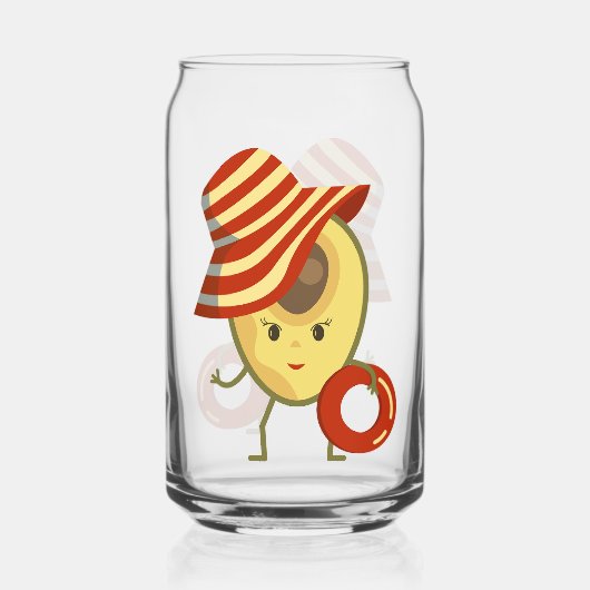 Avocado beach girl avec casquette de soleil et ann (Recto)