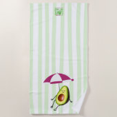 Avocado Beach Towel Strandlaken (Voorkant)