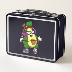 Avocado bij Muziek met Hoofdtelefoon