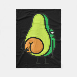Avocado Billen Krabben, Grappig, Grappen, Sarcasme Fleece Deken