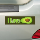 Avocado Bumpersticker (Op auto)