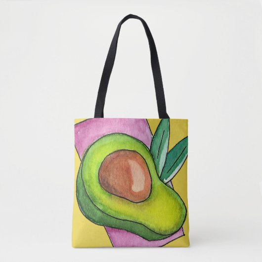 Avocado Canvas tas (Voorkant)