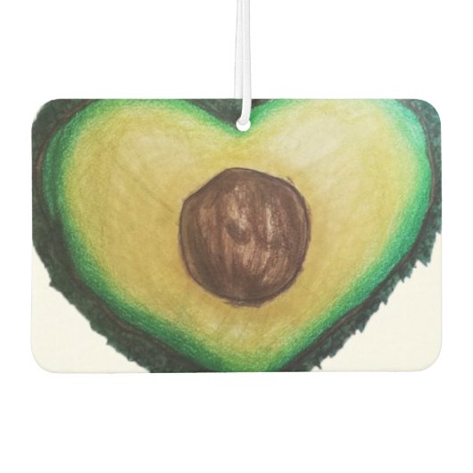 Avocado Car Freshener Luchtverfrisser (Voorkant)