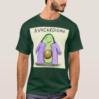 Avocado Cardigan: ontwerp van een dagelijks doedle T-shirt