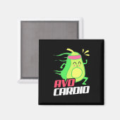 Avocado Cardio Exercise Magneet (Voorkant / Achterkant)
