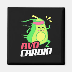 Avocado Cardio Exercise Magneet