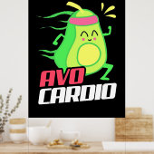 Avocado Cardio Exercise Poster (Keuken)
