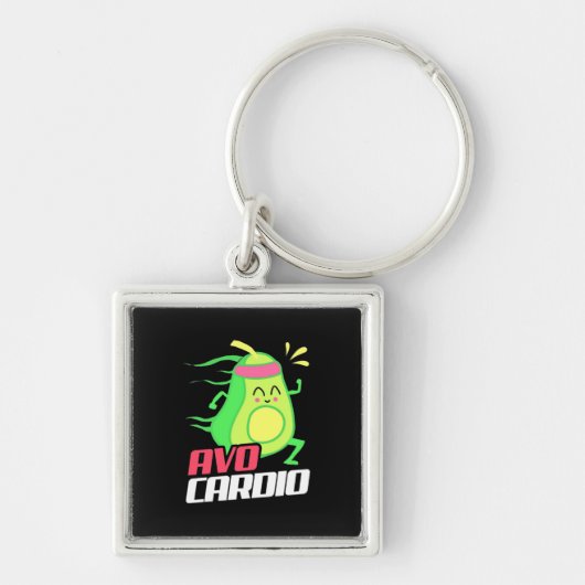 Avocado Cardio Exercise Sleutelhanger (Voorkant)