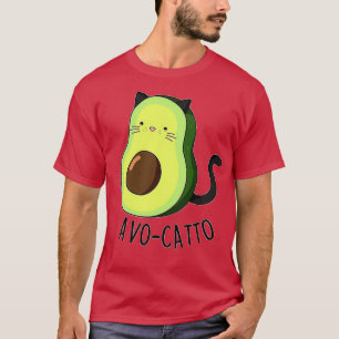 Avocado Cat AvoCatto Animal Pun T-shirt