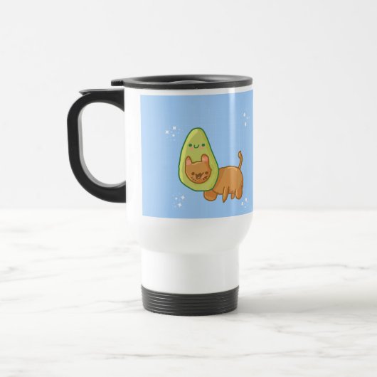 Avocado Cat Mug (Gauche)