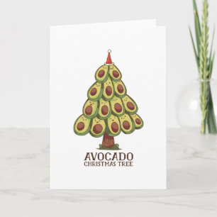 AVOCADO CHRISTMAS TREE KAART