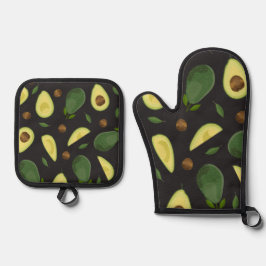 Avocado Cloth Placemat Ovenwant & Pannenlap Set