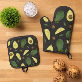 Avocado Cloth Placemat Ovenwant & Pannenlap Set