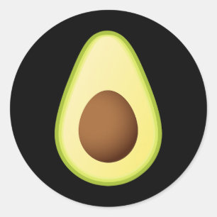 Avocado Costume Fruit Halloween Ronde Sticker