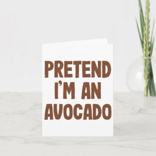Avocado Costume Halloween Kaart